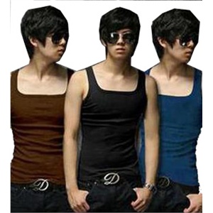Wantdo 2012 夏季日韩修身背心 全棉男士夏天汗背心 1604 B03