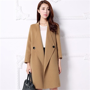 2015<em>秋冬</em>新款精品双面呢羊绒大衣<em>女大码</em>宽松