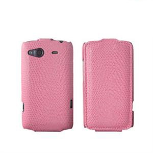 htcg15 HTC G15 c510微客 手机套手机壳蛇皮纹全包皮套（浅粉）
