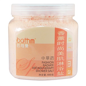 芭司曼 香薰时尚美肌淋浴盐（中草药）650g