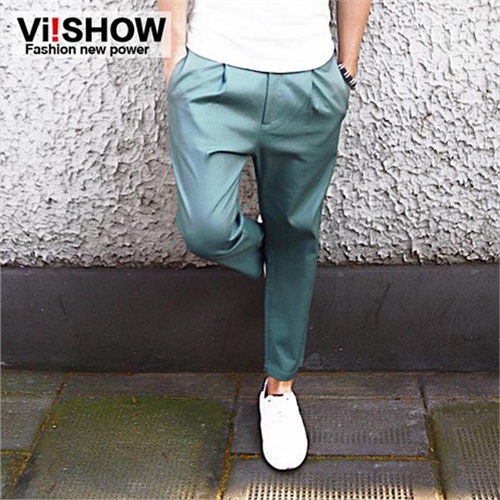 【viishow2013秋装新款男士休闲裤九分裤男下