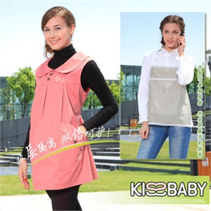 意大利KISSBABY防辐射衣银纤天丝双层马甲FDB/71220S
