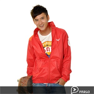 【品牌直供】pargo 佩戈 2011春装 情侣 爱的手势 连帽 拉链 风衣 外套P3029