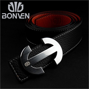 BONVEN/邦纹 男女通用 双面头层牛皮男女真皮皮带腰带 特价 新品