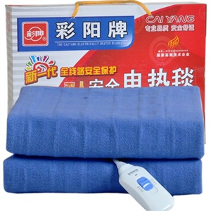 [当当自营]彩阳 全线路安全保护调温型双人电热毯6120A(兰色)