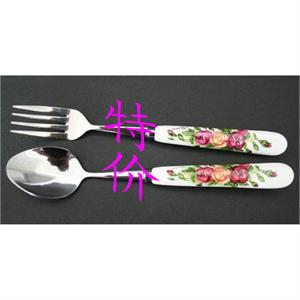 瑞恒逸品韩式餐具红黄牡丹 两件套