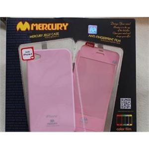 韩国mercury iphone 4 苹果 手机套 保护壳+彩色贴纸 套装 粉色