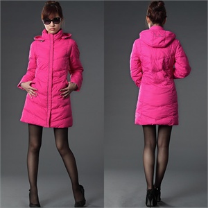 Hodoo 时尚长款羽绒服(红色/桃红/紫色/蓝色) AW2010