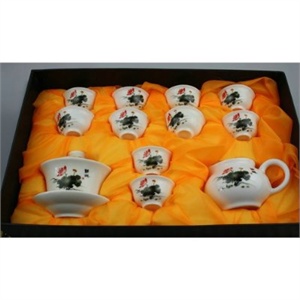 瑞恒逸品精美茶具墨彩13件套