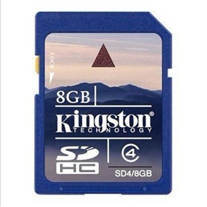 金士顿（Kingston）8G SD SDHC卡（CLASS4）终身质保