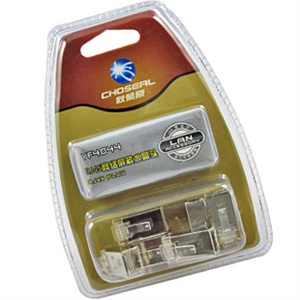 秋叶原 YF-4044 RJ45网络水晶头 屏蔽水晶头 (6个装)