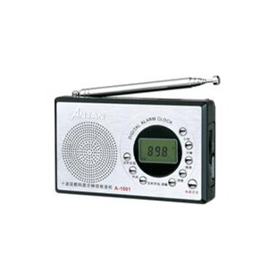安键收音机A-1001 十波段数码显示钟控收音机