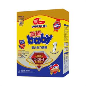 明一真棒baby1段婴儿配方奶粉400g