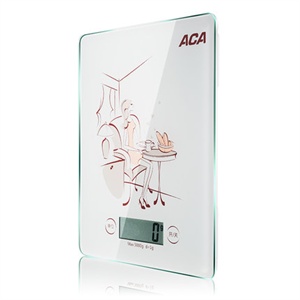 ACA/北美电器 PC3A电子秤厨房称 去皮3KG精确1g烘焙必备