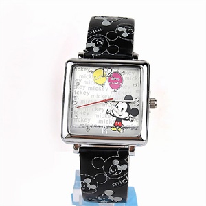 Disney迪士尼 方形手表DC1046B 黑色