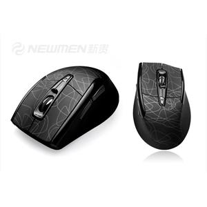 新贵 自由豹550 MS-1810R 2.4G无线鼠标 线条黑 笔记本鼠标