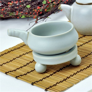 莫耶 汝瓷茶道零配 茶具茶漏 SCL1119-月白