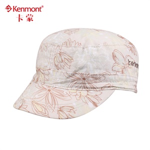 KENMONT凯蒙特 帽子 女士 小军帽 平顶帽 彩色心情 棒球帽KM-0115
