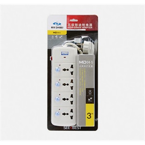视贝 插座 四位 三芯3T MD04 1.8/2.8米