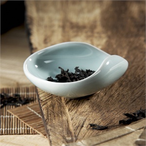 龙泉青瓷茶具：弟窑粉青茶荷，JDCUP131H