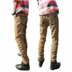 2012新品 型男修身拼接口袋休闲裤 韩版立体棉男式长裤802-K6613