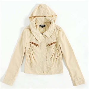 2011新品 肩章带帽夹克 舒身秋装必备 短外套长袖休闲外套
