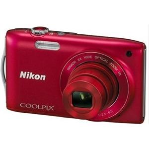 尼康（Nikon） COOLPIX S3100 便携数码相机 红色