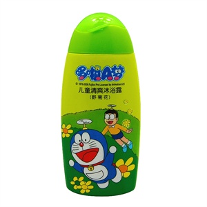 哆啦A梦 儿童清爽沐浴露 野菊花精华（绿色）300ml