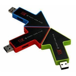 SSK 飚王 SHU013 箭头 USB HUB 3口扩展 绿色 红色 蓝色