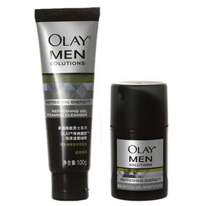 Olay 玉兰油 男士清爽醒肤组合（olay 男士净爽醒肤平衡凝露50g+olay 男士净爽醒肤泡沫洁面啫哩100g）