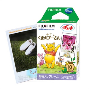 富士一次成像mini 7S 25 55 拍立得 迷你花边相纸 小熊维尼