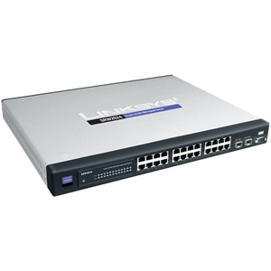 思科（Cisco）Linksys SR2024T 24端口千兆光纤扩展交换机