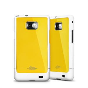 特价！SGP Linear 三星i9100 Galaxy S2保护壳 透背彩壳 白边黄背