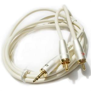 秋叶原 Q565B 白金版进口端子3.5mm公对双莲花音频线 1.8米