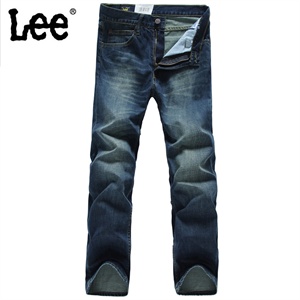 lee 夏季款个性袋扣装饰 直筒男士牛仔短裤 621N-5863