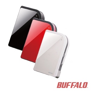 日本巴比禄buffalo移动硬盘320G HD-PX320U2/BK-AP 多色