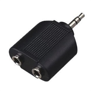 秋叶原YF-4004 3.5mm 音频一分二 3.5立体声插座 音频头一分二