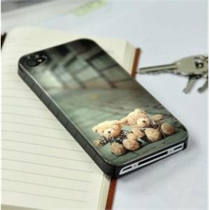 韩国Rabito 苹果iPhone 4 手机壳 兔子耳朵毛球尾巴硅胶套