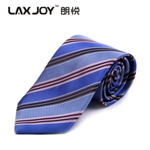 朗悦 桑蚕丝系列男士商务条纹真丝领带 CityPlus-出品