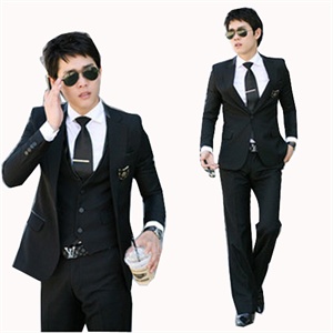 2012春装新款奢华气质 休闲西服套装 三件套209-6215