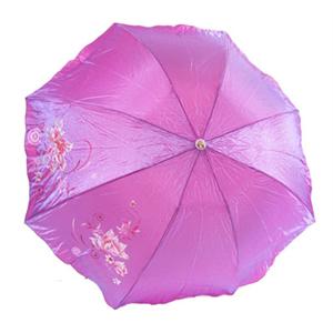 天堂伞 伞 三折 晴雨伞 粉红 闪银丝印307E1-1282