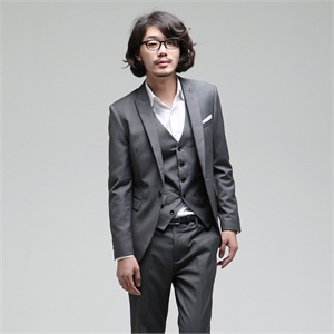Jonywind 2011 男装 秋新款 简洁大方 男士修身休闲西装 灰色