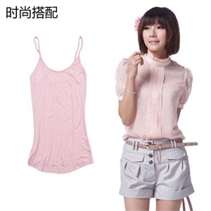 GIULIE 春装百搭100%纯棉背心 女 小吊带 SV-002