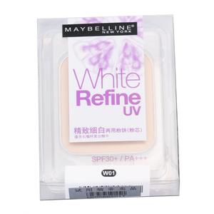 MAYBELLINE 美宝莲 精致细白两用粉饼SPF30+ PA+++ W01 替