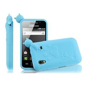 IMAK 三星Galaxy Ace S5830 i579 手机套 手机壳 可爱趴猫 蓝色