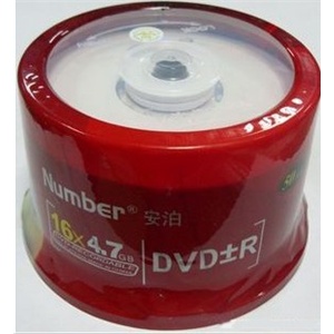 安泊 刻录光盘DVD+R 桶装50片