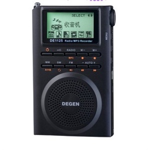 【货到付款】Degen 德劲 全波段收音机 DE1125 支持MP3 4G内存