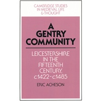 A Gentry Community(ISBN=9780521524988)
