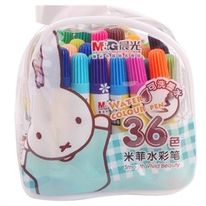晨光文具 晨光水彩笔，36色可洗墨水拎袋装水彩笔FCP90152