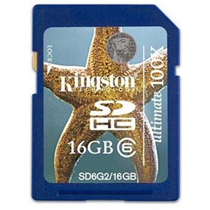 【当当自营】金士顿（Kingston） SD存储卡 16GB CLASS6（SD6G2/16GB）